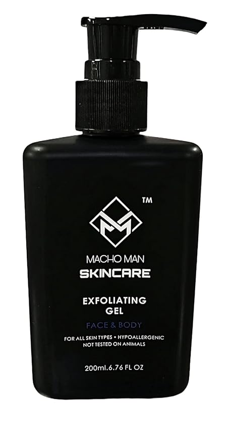 EXFOLIATING GEL - UNISEX - ALL NATURAL - FACE/FULL-BODY PEELING GEL - HYPOALLERGENIC