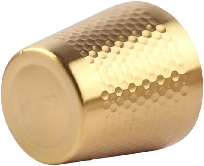 minkissy 304 Stainless Steel Men’s Shaving Soap Bowl, Gold Simple Shave Soap Mixing Cup for Barber Razor Bubble Brush, Sturdy Shaving Supply for Home and Travel Use