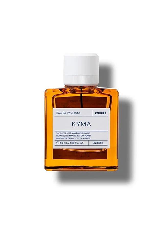 KORRES Kyma Eau De Toilette 1.69 Fl Oz & Shower Gel 8.45 Fl Oz Set, Marine Citrus Scent, Clean Formulas with Aloe & Marshmallow Root Extract, Unisex Body Care, Vegetarian, Cruelty Free, Made in Greece