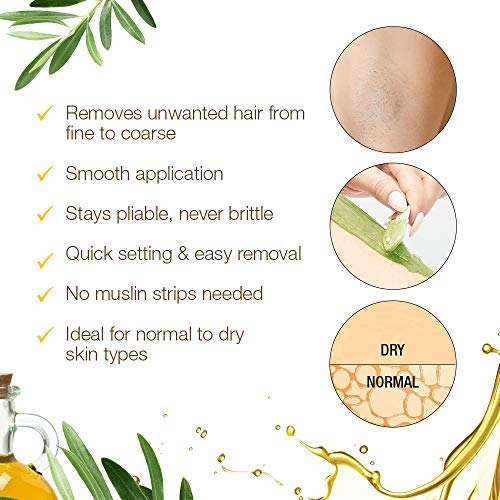 GiGi Olive Oil Flex Soft Wax Hair Removal - Nourishing & Flexible Wax for Smooth Skin, 13oz