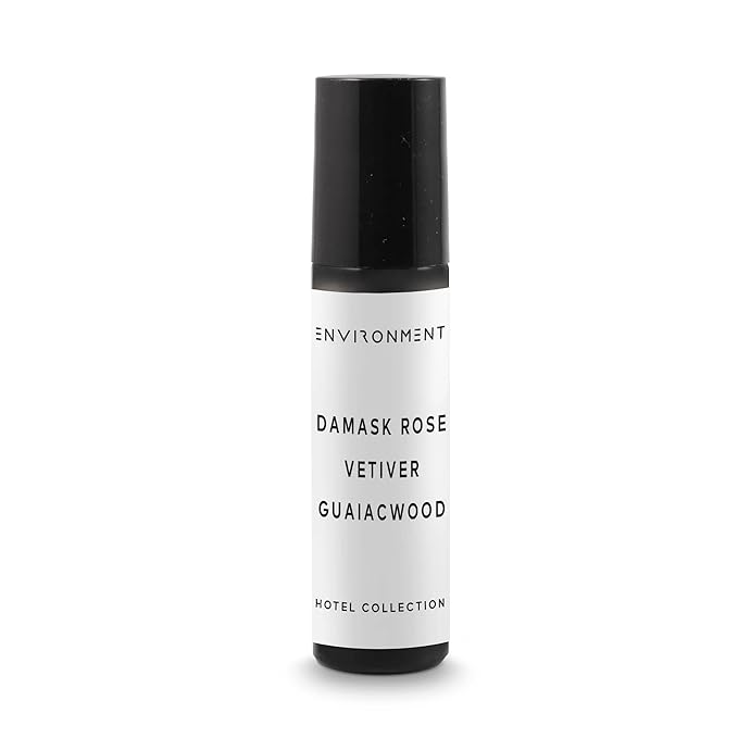 ENVIRONMENT Inspired by 5-Star Resort FMT 10ml Roll-on Perfume (Damask Rose | Vetiver | Guaiac Wood) Body Oil Fragrance, Roll On Oil, Body Fragrance for Women & Men, Luxury Scent, Vegan, Cruelty-Free