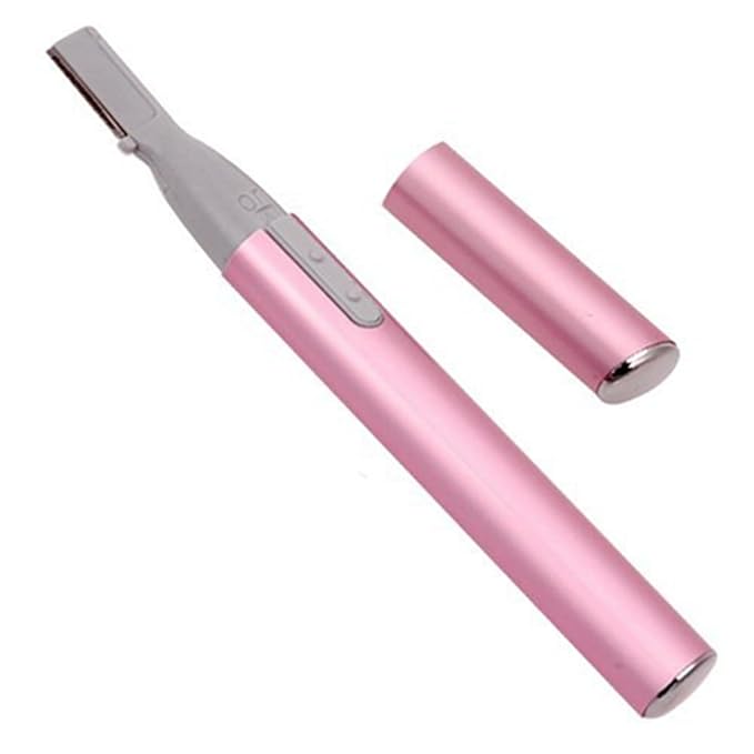 Dioche Electric Eyebrow Shaver Face Shaver Eyebrow Trimmer for Women Painless Hair Removal Quick Shaving for Eyebrows Face Armpits Legs Compact Portable Pink
