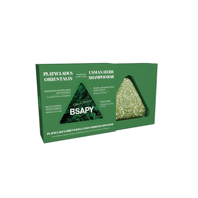 Anti Hair Loss Shampoo Bar – DHT Blocker with Polygonum, Ginseng & Tea Tree, Strengthens Roots, Reduces Hair Fall, for Thinning Hair, Sulfate-Free, Herbal Hair Growth Soap 120g