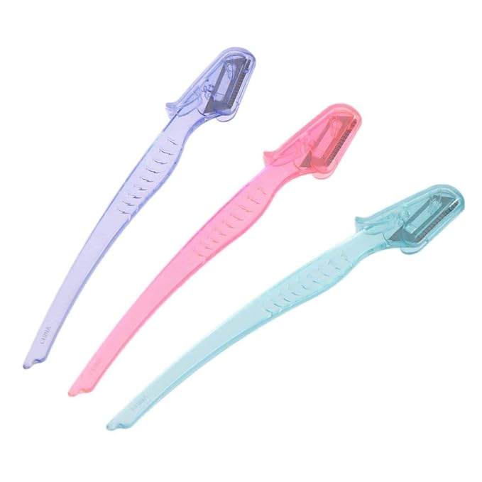 3Pcs Women Eyebrow Hair Removal Safety Razor Trimmer Shaper Shaver Blade Foldable New Eyebrow Trimmers Shave and Hair Removal