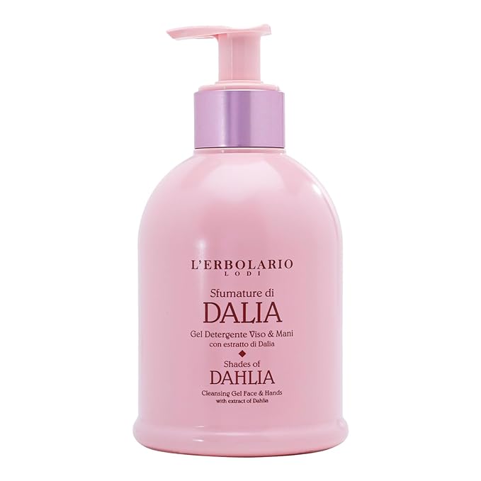 L'Erbolario Shades Of Dahlia Cleansing Gel - Softens, Moisturizes And Protects Skin - With Exotic And Sensual Formula Of Dahlia Extracts - Contains Hydrolyzed Protein For Delicate Skin - 9.4 Oz