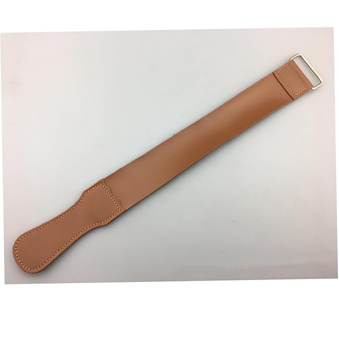 2pcs Razor Strop for Straight Razor Sharpening Durable Cowhide Polishing Cloth for Blades and Woodworking Tools