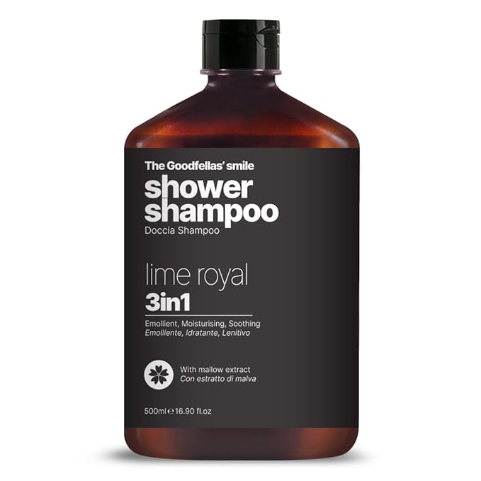 The Goodfellas' smile, ROYAL LIME Shave Soap, 3 in 1 Shampoo, and Aftershave Splash Bundle, Made in Italy
