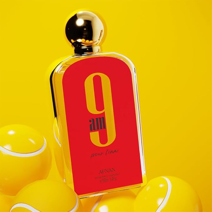 Afnan 9 AM Pour Femme Eau De Parfum, 3.4 Fl. Oz