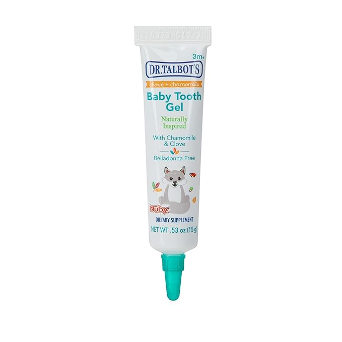 Dr. Talbot's Baby Tooth Gel for Sore Gums, Naturally Inspired, 2 Pack, Each 0.53 oz, Benzocaine Free, Belladonna Free
