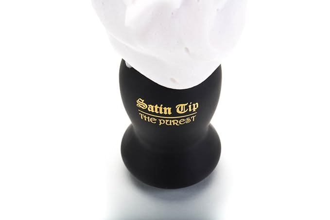 Satin Tip – The Purest, Shave Brush (Synthetic, White, Soft Touch, Case)