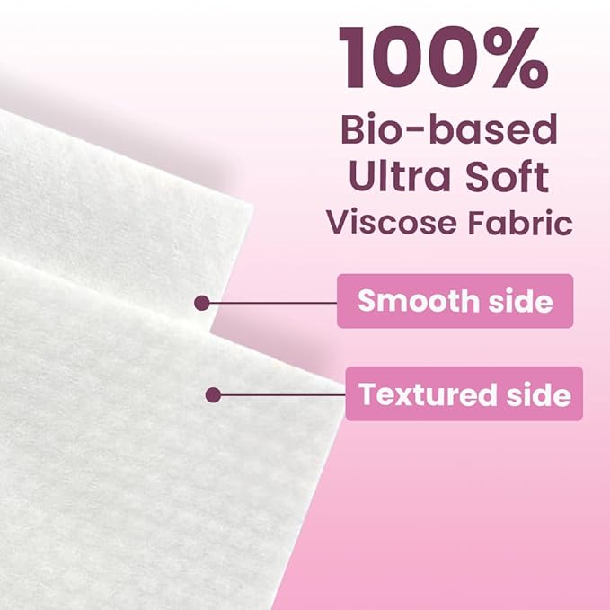 Face Towels, Disposable Face Towel XL, Makeup Remover, Dry Face Wipes, Clean Facial Towel for Oily and Sensitive Skin, ultra soft 100% USDA Biobased, Skin Care Friendly, 50 Count (1 Pack)