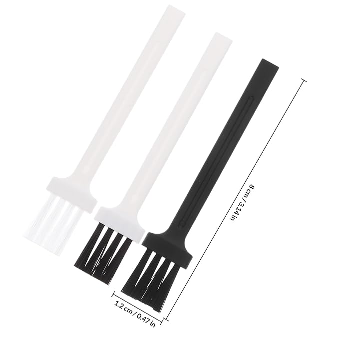 60pcs Electric Shaver Cleaning Brushes and Plastic Keyboard Cleaning Brushes Portable Dust Removal Tool for Electronics and Men's Grooming