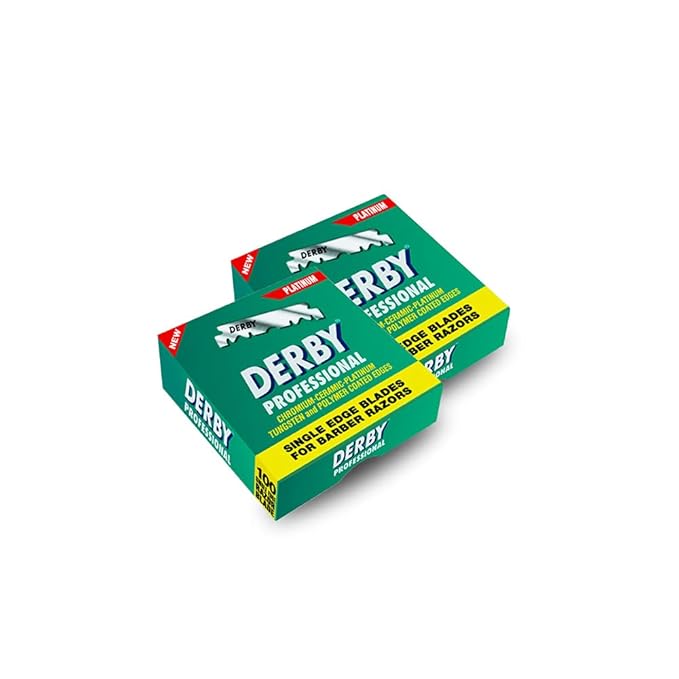 Derby Professional Single Edge Razor Blades, 100 Count (Pack of 2)