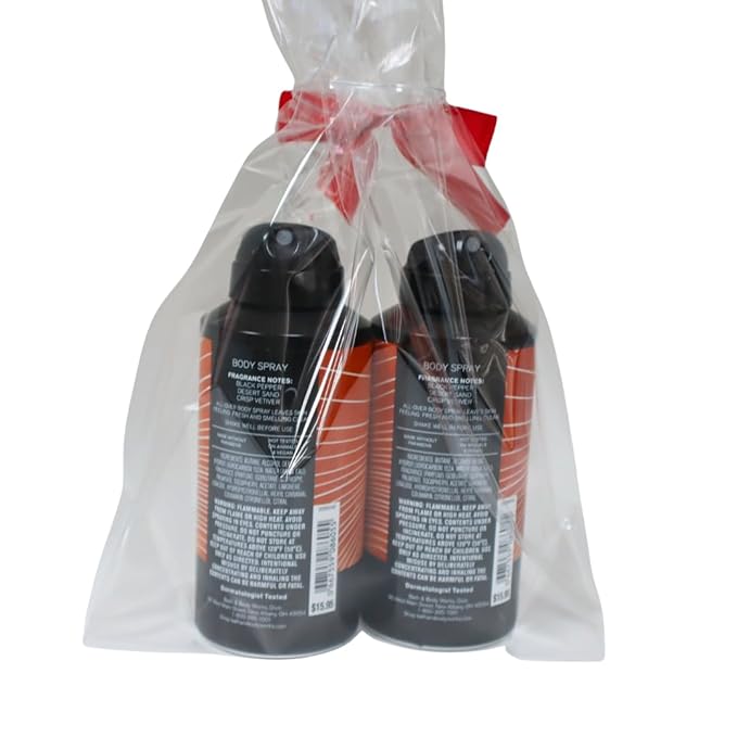 Bath & Body Works Men's Collection Deodorizing Body Spray - CANYON - Gift Pack for Holiday - Lot of 2