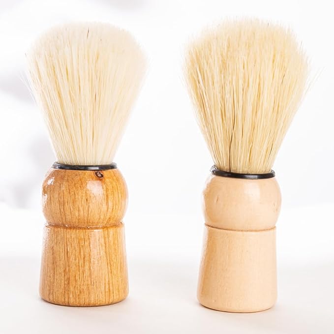 Beaupretty Men S Shaving Brush with Wooden Handle for Beard Grooming and Styling Durable Shave Accessory for Home Travel and Salon Use