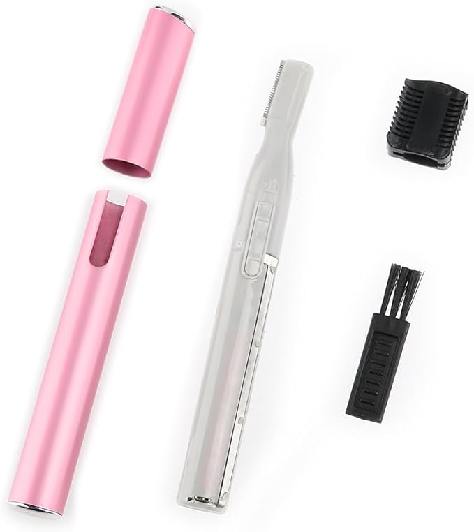 FOMIYES Women's Electric Trimmer, Pink, Facial Hair Removal Device, Hair Trimmer, Eyebrow Shaver