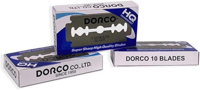 DORCO ST300 Platinum Double Edge Razor Blades | 100 Blades (1 Box)