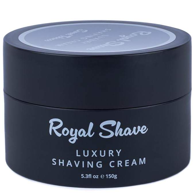 Luxury Shaving Cream for Men by Royal Shave, Rich, Soothing, Moisturizing, Hydrating & Nourishing Cream for Smooth, Close Shave (Made in UK) Bergamot