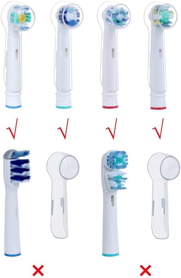 8 Pack Toothbrush Cover for Protecting Oral-B Replacement Brush Heads Electric Toothbrush, Portable Travel Brush Heads Caps, Convenience for Travel and Everyday Use
