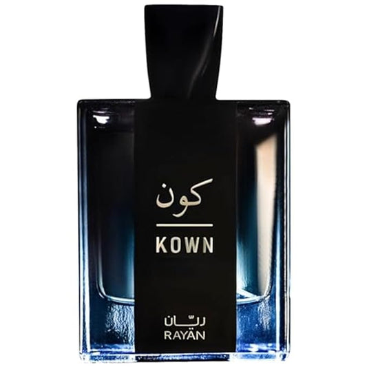 Kown - Modern Woody Oud Perfume for Men, Arabian Eau De Parfum, 100mL (3.34 Fl oz) Perfumes Arabes Para Hombres, Long Lasting Perfume with Bergamot, Lavender, Cardamom & Oud, Ideal Gift for Him