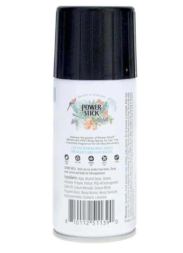 Power Stick Brazilian Mist Body Spray - 3.5 oz.