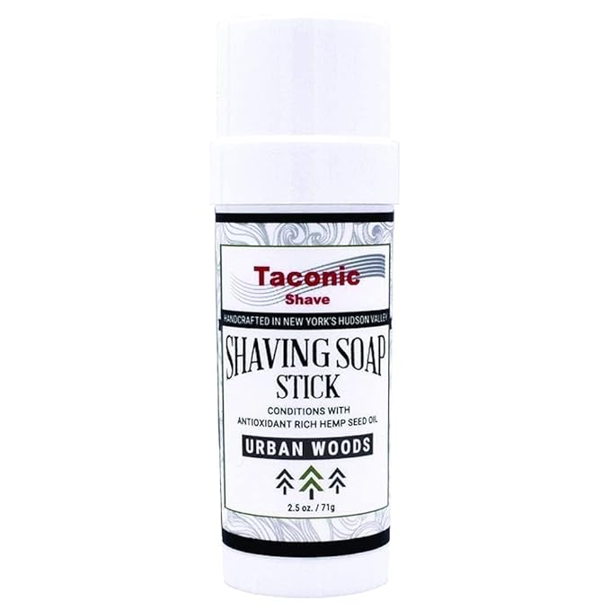 Taconic Shave Shaving Soap Stick with Antioxident Rich Seed Oils for a smooth shave (Urban Woods)