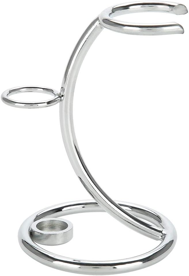 Shaving Brush Stand Shaving Brush Holder Shaving Heavy Chrome Shaving Stand Refined Curved and Shaving Brush Manual Stand Holder