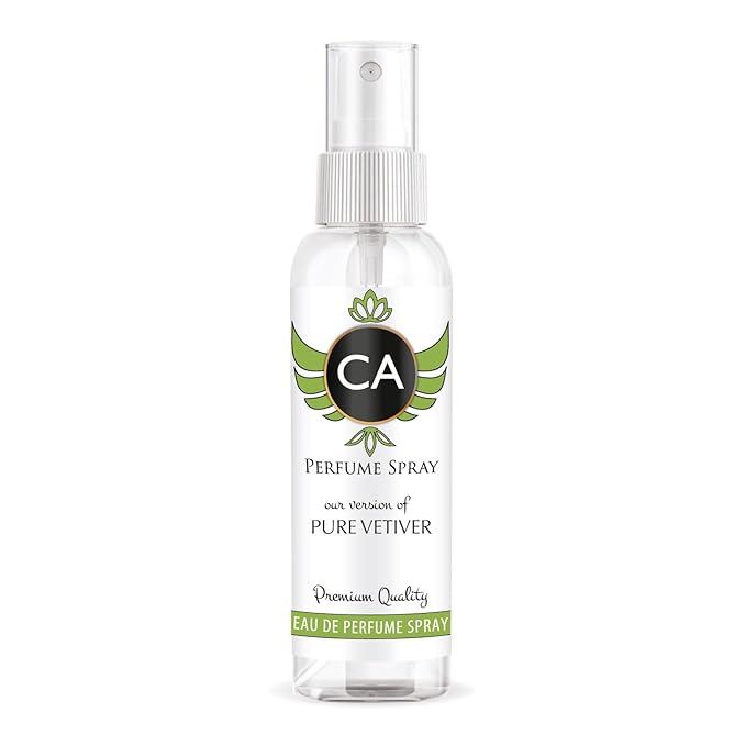 CA Perfume Eco Refill Impression of Pure Vetiver for Men Woody Aromatic Long Lasting Fragrance Eau De Parfum 2 Fl Oz 60ml