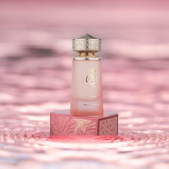 Paris Corner | Khair Fusion Lychee Perfume 3.4 Fl Oz | A Lychee Perfume Blending Fruity Notes of Lychee, Blackcurrant, and Red Apple with Floral Elegance for an Enchanting Aroma