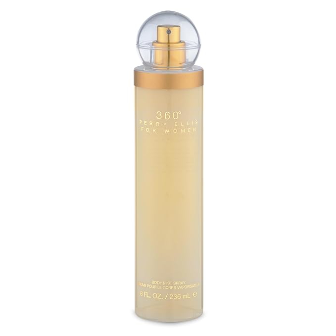Perry Ellis 360° Body Spray for Women - Fruity, Floral Body Mist, Perfumes for Women, EDT, Long Lasting Fragrance, Eau De Parfum with Fresh Scent - 8 fl oz