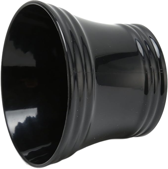 Shaving Bowl, Large Capacity Portable Black Shaving Soap Bowl Shave Mug with Comfortable Grip Handle for Barber and Home Use