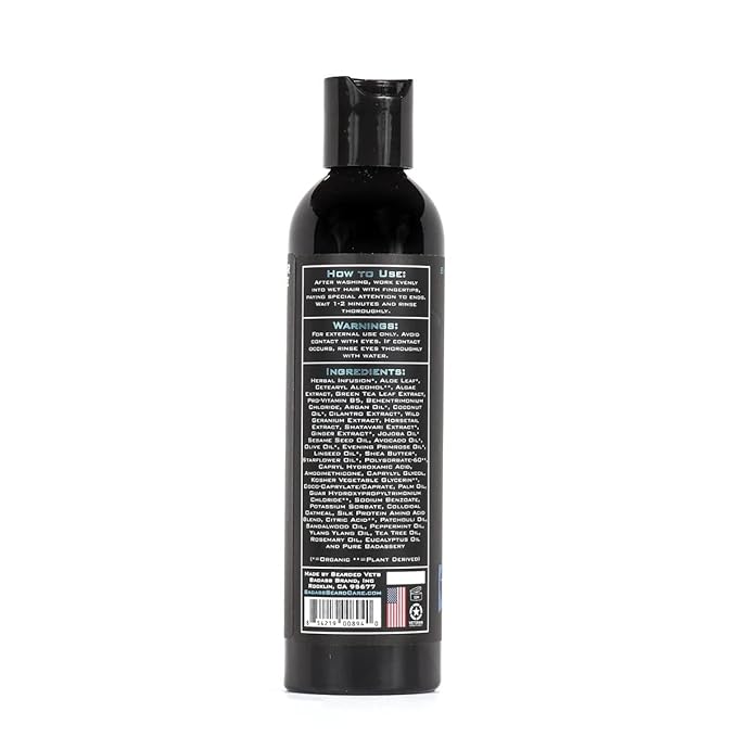 Badass Beard Care Beard Conditioner For Men - THE BIKER, 8oz - Made of Natural Ingredients for A Healthy, Soft, & Itch Free Beard and Mustache