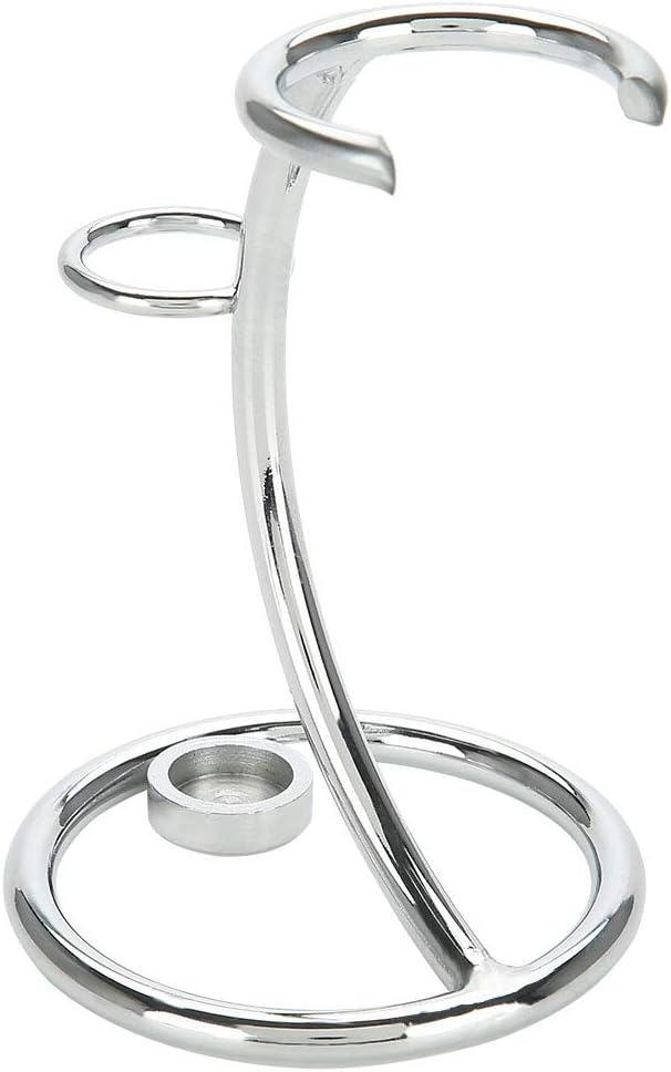 Shaving Brush Stand Shaving Brush Holder Shaving Heavy Chrome Shaving Stand Refined Curved and Shaving Brush Manual Stand Holder