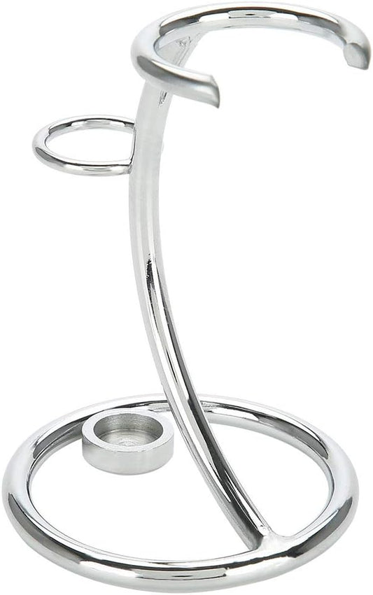 Shaving Brush Stand Shaving Brush Holder Shaving Heavy Chrome Shaving Stand Refined Curved and Shaving Brush Manual Stand Holder