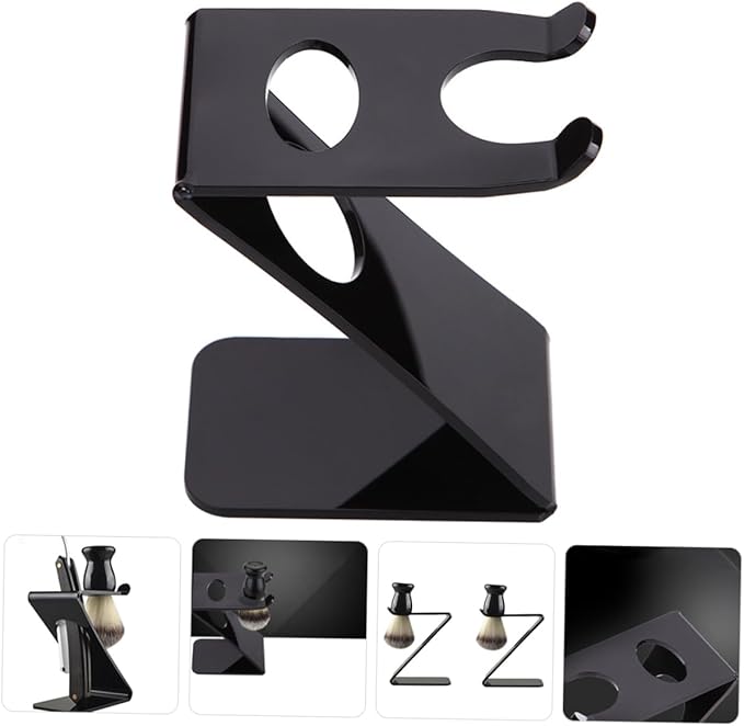 Beaupretty Razor Holder Stand Shaving Brush Rack Razor Brush Holder Shaving Kit Organizer