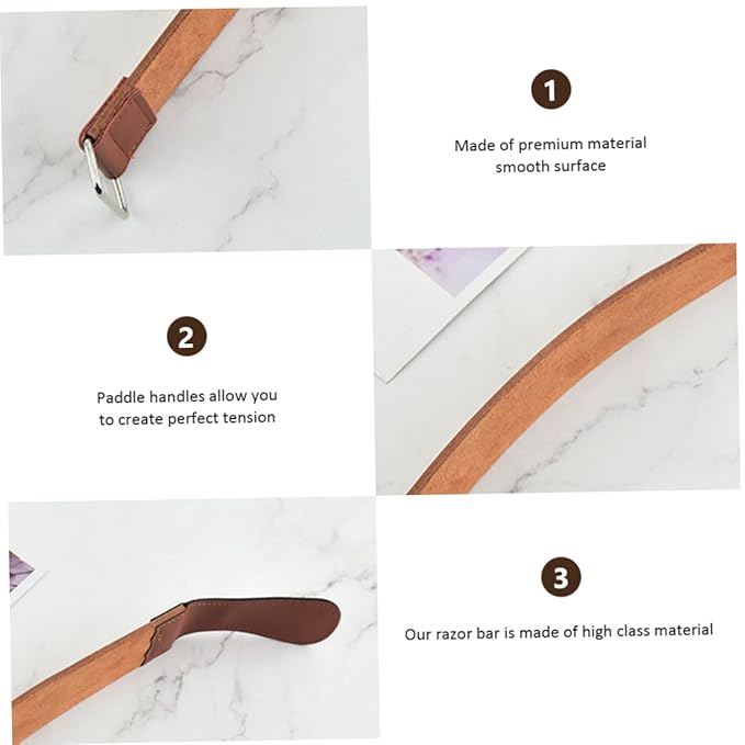 Straight Razor Strop Durable Artificial Leather Sharpening Strap for Professional Razor Care for Smooth Shaving Father Day present for Men