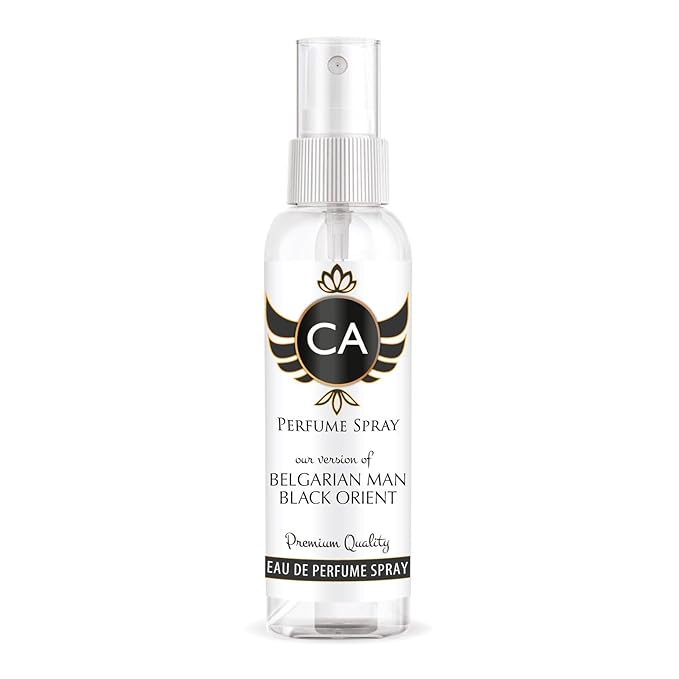 CA Perfume Eco Refill Impression of Belgarian Man Black Orient Amber Woody Long Lasting Fragrance Eau De Parfum 2 Fl Oz 60ml