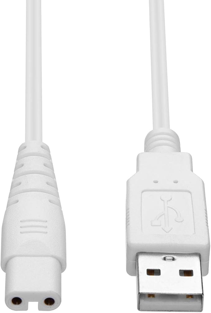 USB Charging Cable for Nicwell, Fairywill, Aquasonic, MOSPRO, Nicefeel, Zerhunt, Oralfree, Waterfloss, Tovendor, Hangsun, Initio, McNaval , Cremax and USB Charging Cord Replacement Parts ( White)…