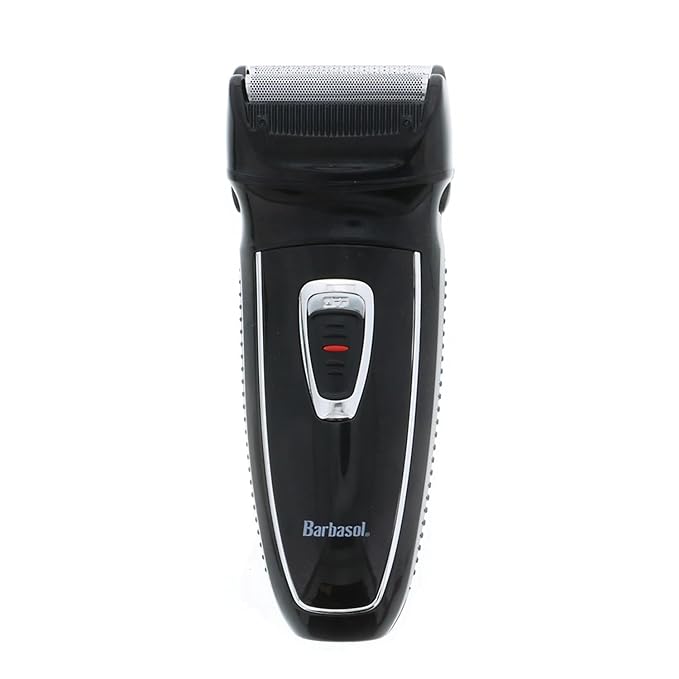 Barbasol Rechargeable Electric Foil Shaver with Stainless Steel Blades and Pop Up Trimmer