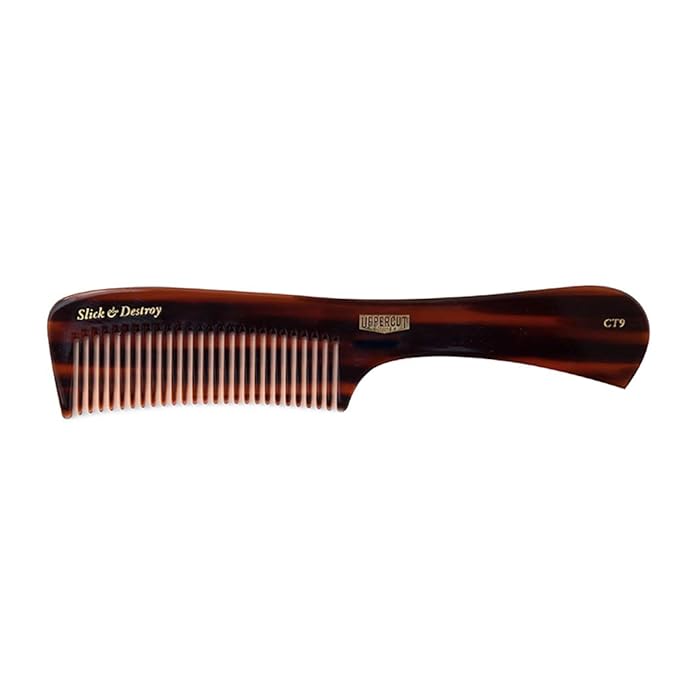 Uppercut Deluxe CT9 Tortoise Styling Comb - Minimal Static, Flexible - Slick & Destroy
