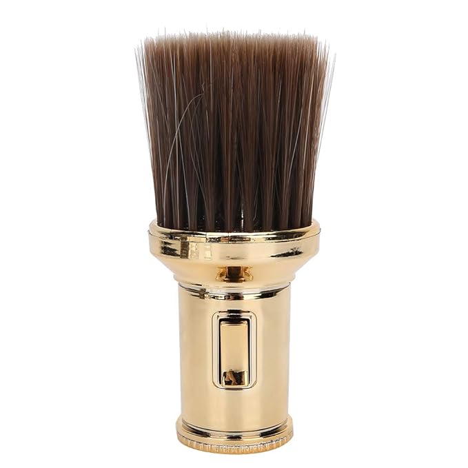 ZJchao Multifunctional Soft Light Hair Brush Shaving Tool for Barber Shop (Gold)