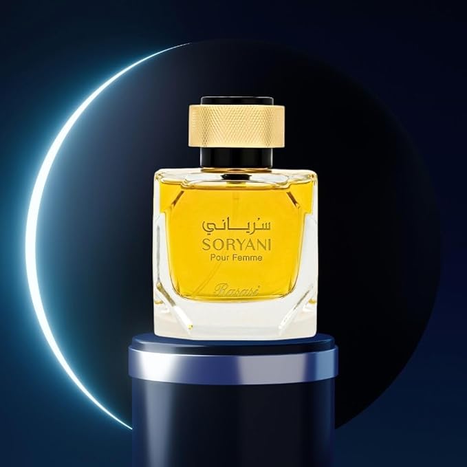 RASASI Soryani Eau De Parfum For Women Spray - 100ML (3.38 OZ) Arabian Perfume - Refreshing, Citrusy, Musky and Floral Fragrance - Luxurious Feminine Scent