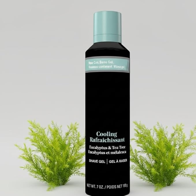 Cooling Shave Gel for Men, Eucalyptus & Tea Tree Scent, Foaming Cream, 7 oz