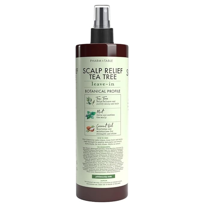 Leave In Conditioner Spray – Tea Tree Scalp Treatment (2 Pack) – Anti-Dandruff, Dry & Itchy Scalp Relief, Hydrating Formula for Psoriasis Care – Detangles & Nourishes Hair