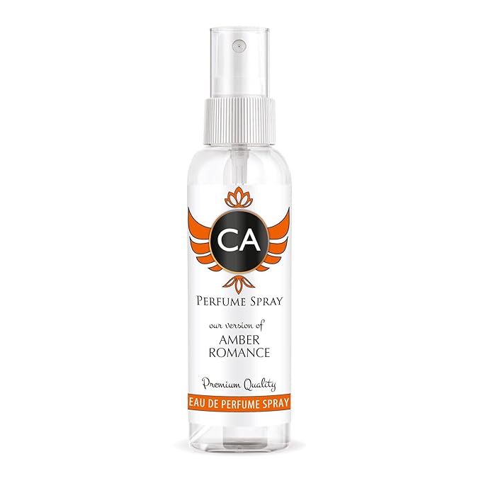CA Perfume Eco Refill Impression of Amber Romance for Unisex Amber Long Lasting Fragrance Eau De Parfum 2 Fl Oz 60ml