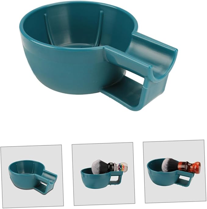 NOLITOY Shaving Soap Bowl Durable Plastic Shave Cup for Men Multi Use Container with Handle for Comfortable Grips for Home and Barber Shops