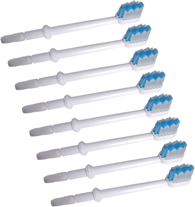 NOLITOY 3sets Replacement Brush Heads for Water Toothpick Durable Accessories Compatible with Oral Irrigators Clean Between Teeth and Below Gumline 8pcs*3