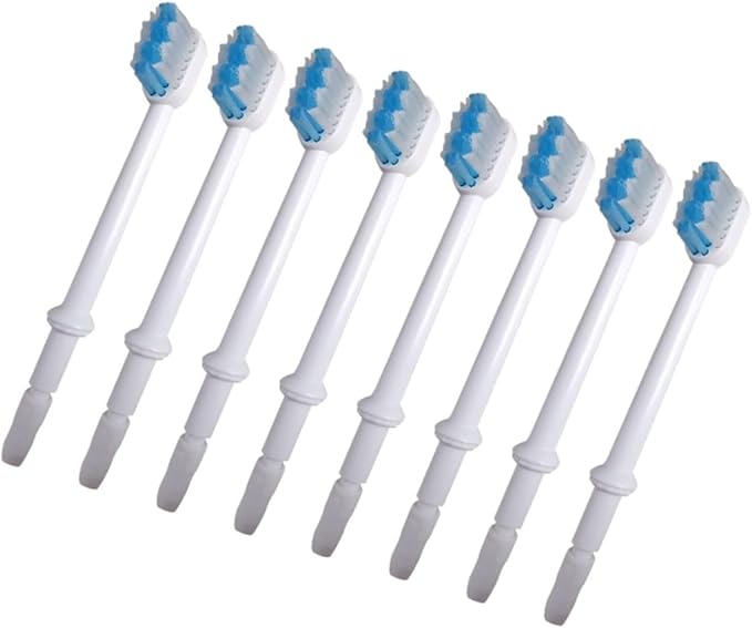 Baluue 8pcs Replacement Brush Heads for Water Flosser Accessories Brush Heads for Irrig