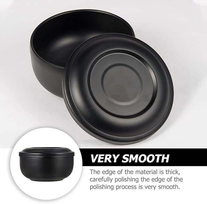 Beaupretty Stainless Steel Shaving Soap Bowl Shaving Mug for Shave Cream Soap Shaving Cup with Lid