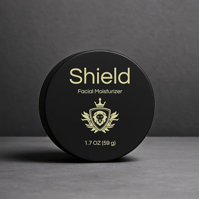 Shield Facial Moisturizer for Men and Boys, Lightweight Hydration Cream for Oily or Sensitive Skin, 1.7 oz, Pack of 1